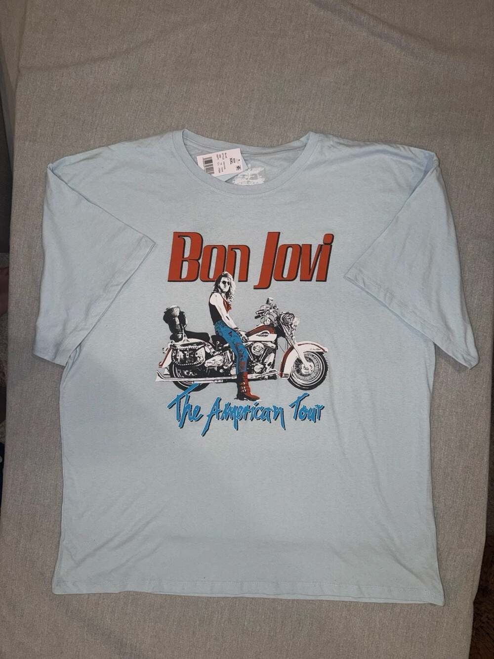 Bon Jovi The American Tour Motorcycle Graphic T-Shirt
